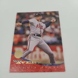 Tarjeta de béisbol 1994 Donruss Steve Avery #138 Leaf Atlanta Braves - Imagen 1 de 2