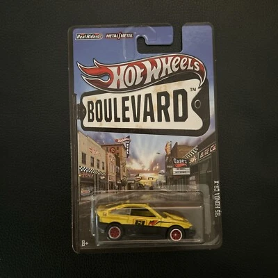 Tarjeta larga Hot Wheels Boulevard 85 Honda Cr-X amarillo pilotos reales 2012 Foto 1 de 2