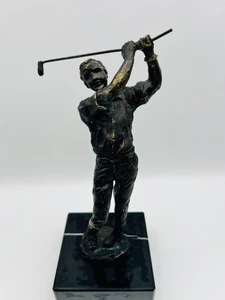 ⛳️ Scultura in bronzo "Golfista" su base in marmo - firmata, statua cm 25 circa - Foto 1 di 13