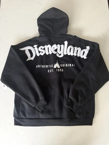 Nuevo con etiquetas Sudadera con Capucha Disneyland Resort Estilo Jersey Espíritu Negro Cremallera - Unisex - Talla M - Imagen 1 de 18