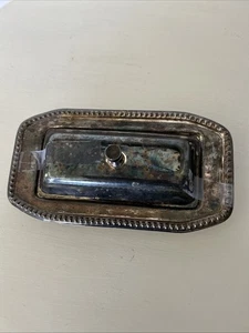 DE LA PENA HERGESTELLT IN MEXIKO VINTAGE VERSILBERTE BUTTERDOSE, 8" X 4 1/4" - Bild 1 von 3