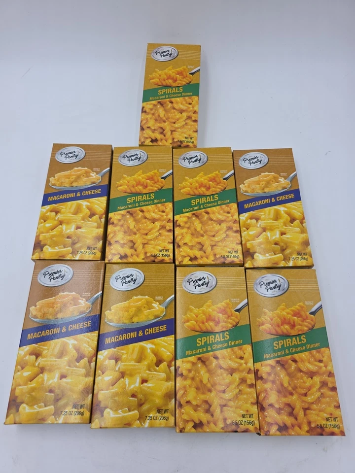 8 PREMIER PANTRY MACARONI & CHEESE 7.25 EACH BOX BEST BY 7/2026 US
