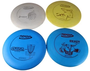 4 Innova DX Disc Golf Discs Leopard Shark Aviar Beast 175g Driver Putter - Picture 1 of 10