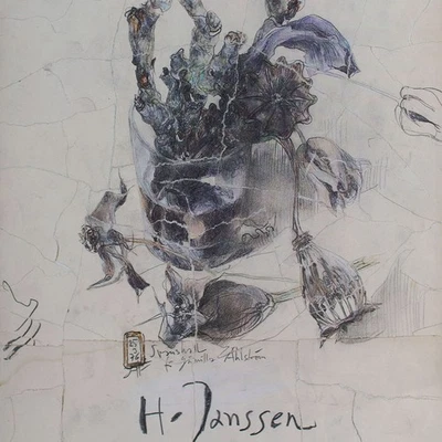 Horst Janssen Plakat Stillleben Galleri 1 + 1 Helsingborg sign Offsetdruck 1976 - Bild 1 von 4