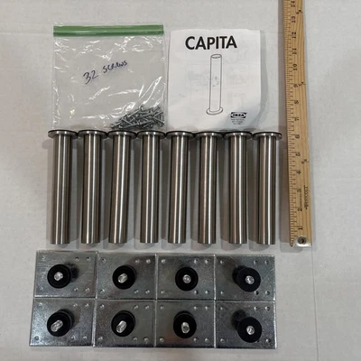 IKEA CAPITA 18612 Patas Acero Inoxidable 6-1/4" Diseño Mikael Warnhammar 8 Patas Foto 1 de 4