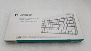 Logitech 920-006341 Wired Keyboard With Lightning Connector for iPad Free S/H - Picture 1 of 6