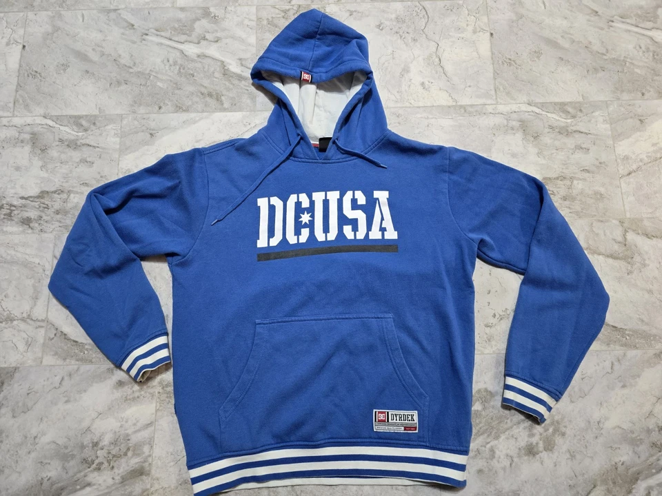 Vintage DC Shoes Rob Dyrdek Pro Model Hoodie Mens Sz L Blue Skateboard Y2K Blue - Image 1 of 4