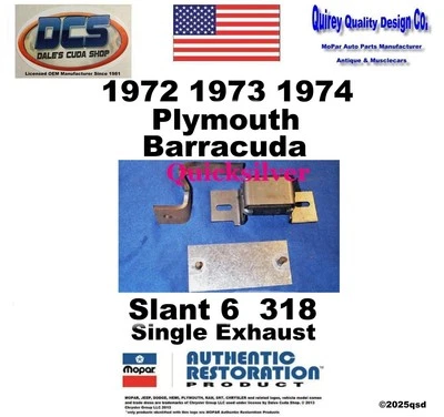 1972 1973 1974 Barracuda Single Exhaust Muffler Hanger 2962163 NEW MoPar USA - Image 1 of 2