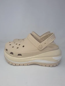 Crocs Mega Crush Clog Shiitake Beige Platform 207988 Size Mens 9 Womens 11 - Picture 1 of 8