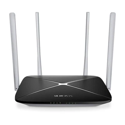 MERCUSYS AC12 Wifi Router, Dual Band 1200Mbps(300 Mbit/s 2,4GHz + 867Mbit/s 5GHz - Image 1 of 4