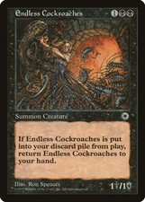 Endless Cockroaches Portal NM Black Rare MAGIC THE GATHERING MTG CARD ABUGames