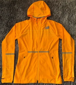 J74 New Balance Hi Vis Lightweight Quick Dry Running Gym Jacket Womens S 10 VGC - Picture 1 of 13