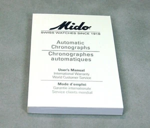 Mido Automatic Chronograph Watch Instructions Booklet User's Manual Book 202-0 - Picture 1 of 2