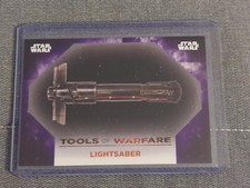 2021 topps star wars battle plans Tools of Warfare Lightsaber Purple 10/25