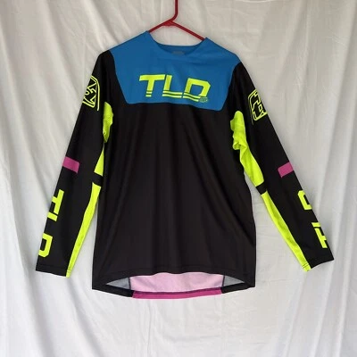 Troy Lee Designs TLD Mens Sprint Bike LS Jersey Black/Yellow Medium *CLOSEOUT* - Image 1 of 4