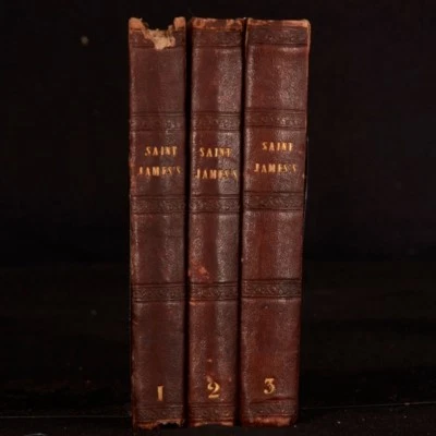 1844 3vols Saint James's or The Court of Queen Anne Ainsworth First Edition Illu - Image 1 of 4
