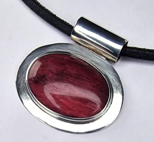 Hand made sterling silver 925 pendant necklace Norway Scandinavian design - Picture 1 of 9