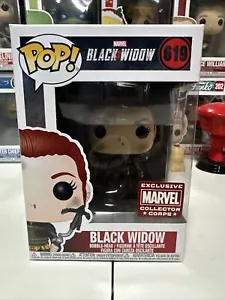 Funko Pop! 619 Black Widow Marvel Collector Corps exclusivo con protector - Imagen 1 de 7