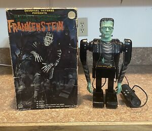 VINTAGE MARX 1963 UNIVERSAL MONSTERS FRANKENSTEIN TIN TOY BATTERY OPERATED!