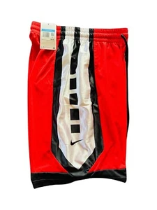 Nike Basketballshorts Herren MEDIUM Dri-FIT Elite Sportbekleidung rot schwarz Komfort - Bild 1 von 16
