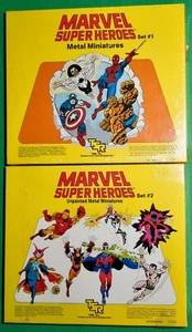 Vintage 1984 TSR Marvel Super Heroes RPG Set 1 (#5371) & Set 2 (#5372) in Shrink - Bild 1 von 10
