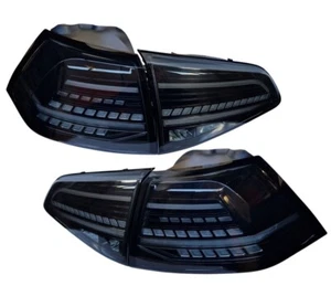 Led Rückleuchten Heckleuchten für VW Golf 7 12-17 schwarz Rücklicht Laufblinker - Bild 1 von 9
