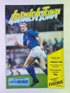 1989/90 IPSWICH TOWN V SWINDON TOWN 20-03-1990 división 2 - Imagen 1 de 1