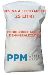 RESINA A LETTO MISTO PER ACQUA DEMINERALIZZATA - MX3010 - SACCO DA 25 LITRI - Picture 1 of 3