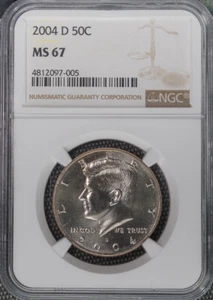 2004 D 50C Kennedy NGC MS 67 *3673 Free S/H - Picture 1 of 3