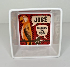 Disney Enchanted Tiki Room Jose’ Bowl Square Serving Bowl Dish Adventureland - Picture 1 of 7