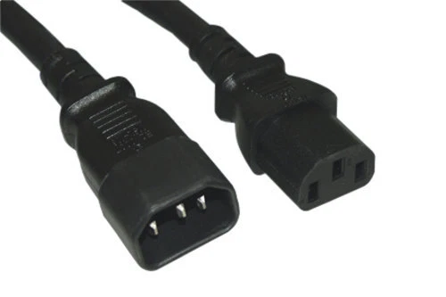 1FT-12FT Extension AC Power Cord Cable IEC320 C13/C14 18AWG 10A 250V PC Monitor - Image 1 of 1
