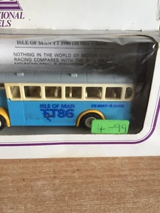 LLEDO PROMOTIONAL DIECAST MODEL SINGLE DECK BUS.ISLE OF MAN TT 1986 - Picture 1 of 1