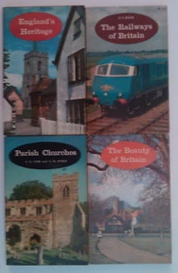 set of four books on England - Parish Churches (1961) Railways of Britain (1962) - Picture 1 of 1