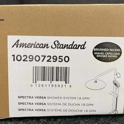 Sistema de ducha American Standard 1029072950 Spectra Versa 24", níquel cepillado Foto 1 de 4
