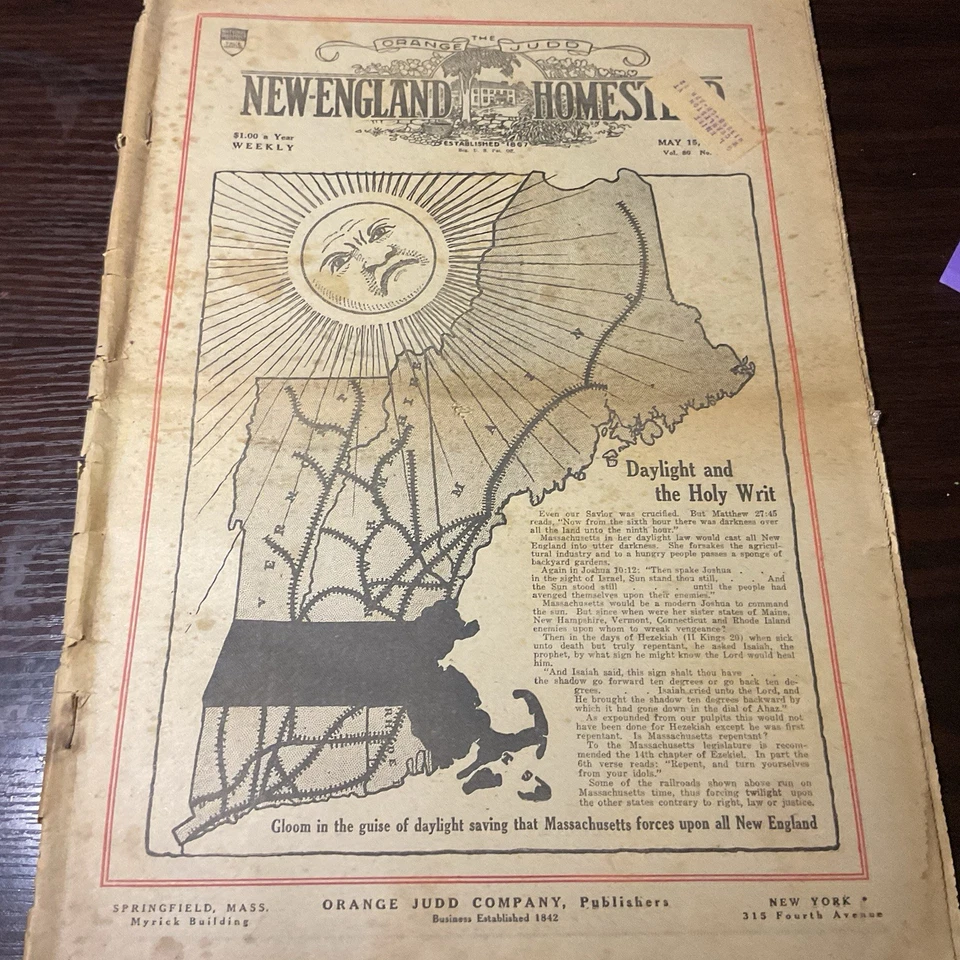1920 New England Homestead Jornal Luz do Dia Anúncios Grafonola  - Imagem 1 de 4