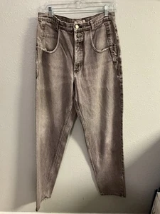 GUESS Georges Marciano Vintage 90s Light Wash Brown Jeans Size 34 - Picture 1 of 7