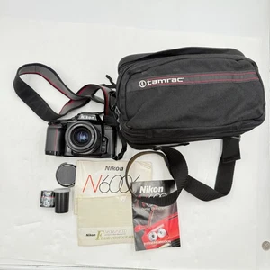 Nikon N6006 analoge Spiegelreflexkamera 35 mm AF Nikkor 35–70 mm f/3,3–4,5 schwarz - Bild 1 von 24