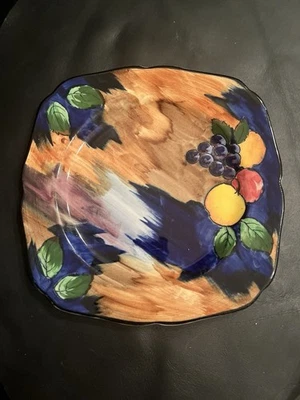 RARE Vintage H & K Tunstall Art Deco Autumn Pattern 9" Sandwich Plate  - Image 1 of 4