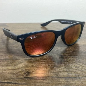 Ray-Ban Jr Wayfarer RJ9052S Sunglasses 100s/6Q 47-15 125 3N Orange Lens EUC! A1 - Picture 1 of 8