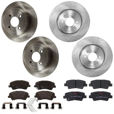 KIT-073024-5477 TRW Kits de discos de freno y pastillas Juego de 4 ruedas delanteras y traseras para acento Foto 1 de 4