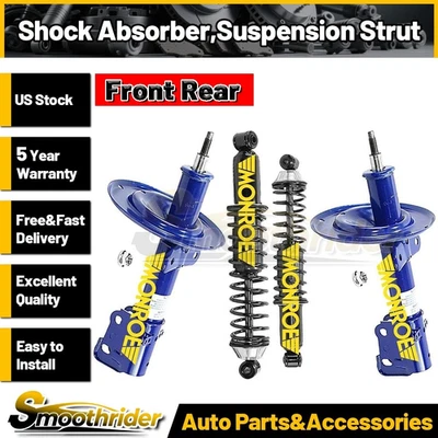 Amortiguador delantero trasero suspensión puntal para Dodge Caravan 1995-1999 2000 Monroe 4 piezas Foto 1 de 4