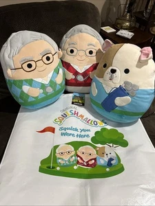 Warren Buffett Charlie Munger Omaha Dog Squishmallow 16” 2025 Berkshire Hathaway - Picture 1 of 20