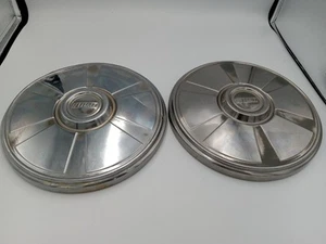 1982-1986 Set of 2 vintage 9" Fiat Sider Hubcaps - Picture 1 of 9