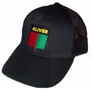 Oliver Vintage Logo Tractor Black Mesh 6p Hat Cap Gift - Picture 1 of 1