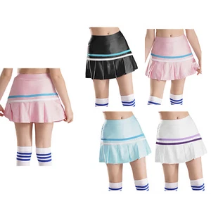 Kids Girls Skorts Summer Skirts School Miniskirt Flared Clubwear Badminton Golf - Picture 1 of 56