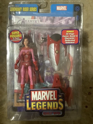 Marvel Legends Scarlet Witch Figure Legendary Rider 71163 Toy Biz 2005 NEW Cover
