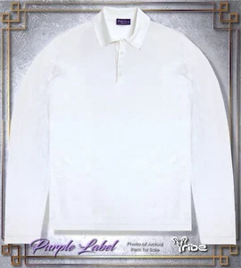 Suéter Polo Ralph Lauren Etiqueta Púrpura Para Hombre Crema Manga Larga 100% Cachemira - Imagen 1 de 3