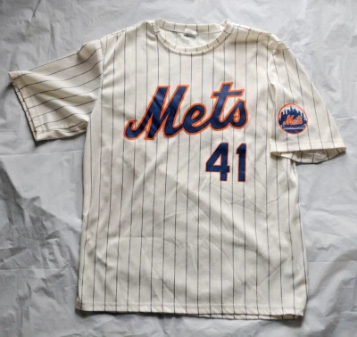 Tom Seaver #41 New York Mets Throwback SGA Jersey - Size Large / L - Image 1 of 4