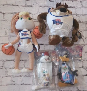 Vtg Space Jam Tunes Squad Lola & Taz bugs daffy duck Plush Toys applause 1996 - Picture 1 of 15