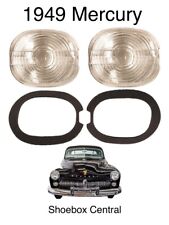 1949 Mercury Glass Park Parking Light Turn Signal Lenses and Gaskets